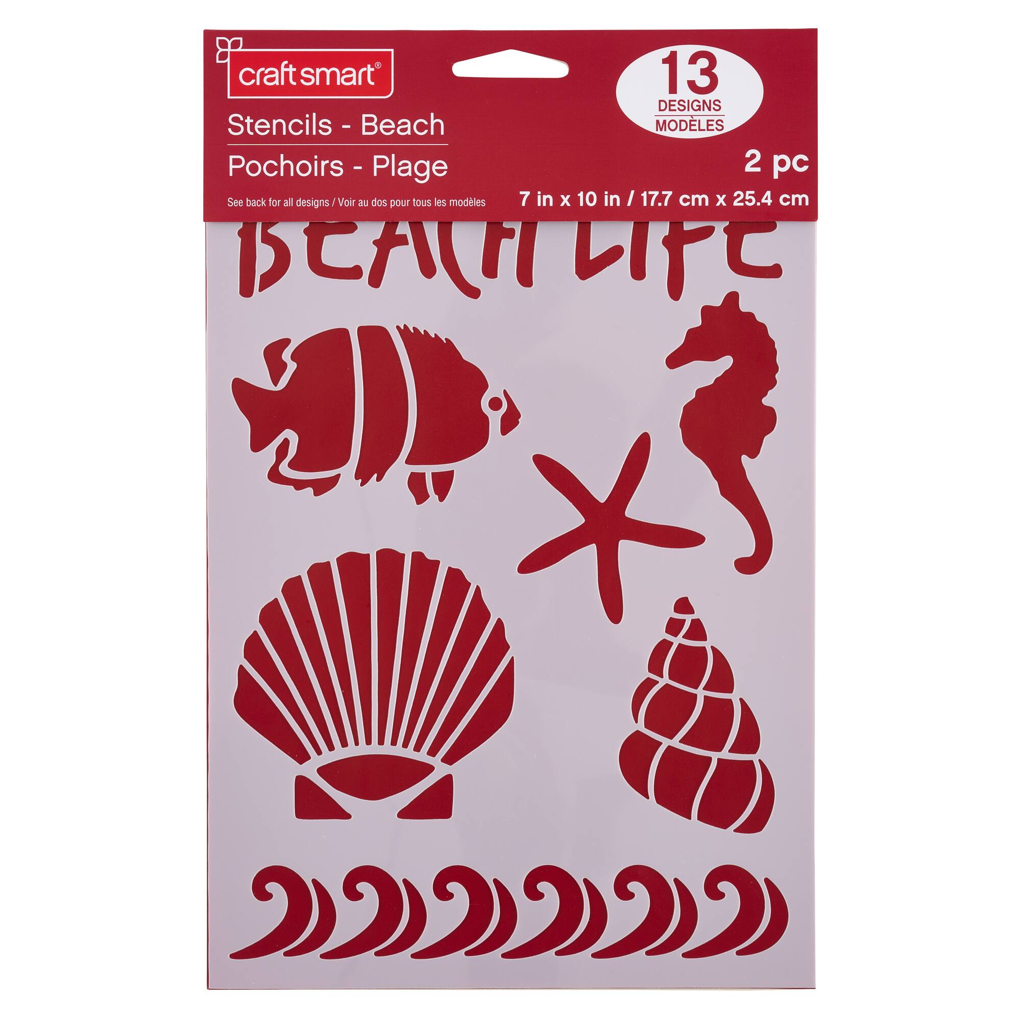 Seaside Stencils, 7" x 10" Craft Smart®